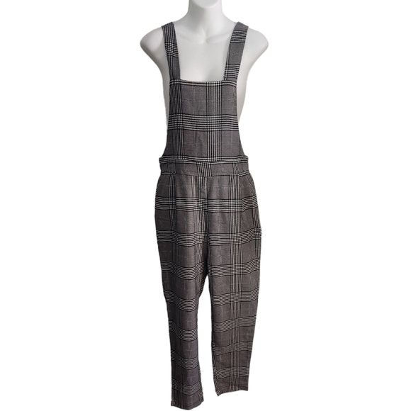 Ardene | Women's Slip-On Plaid Overalls Size M - Picture 2 of 14